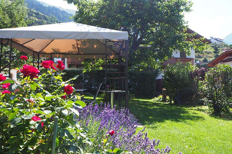 Garten von Valdafur Suites in Nauders