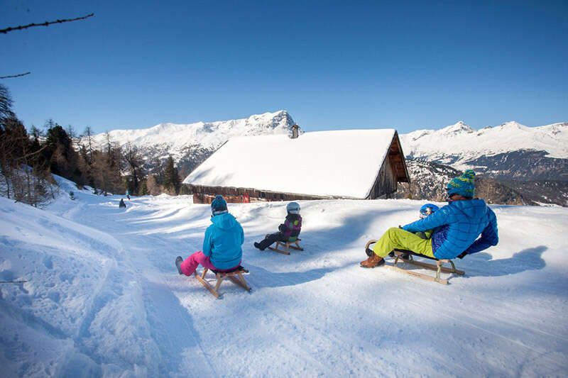 Rodeln im Tiroler Oberland
